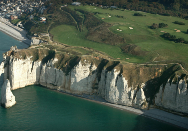 golf d'etretat cliff normandy